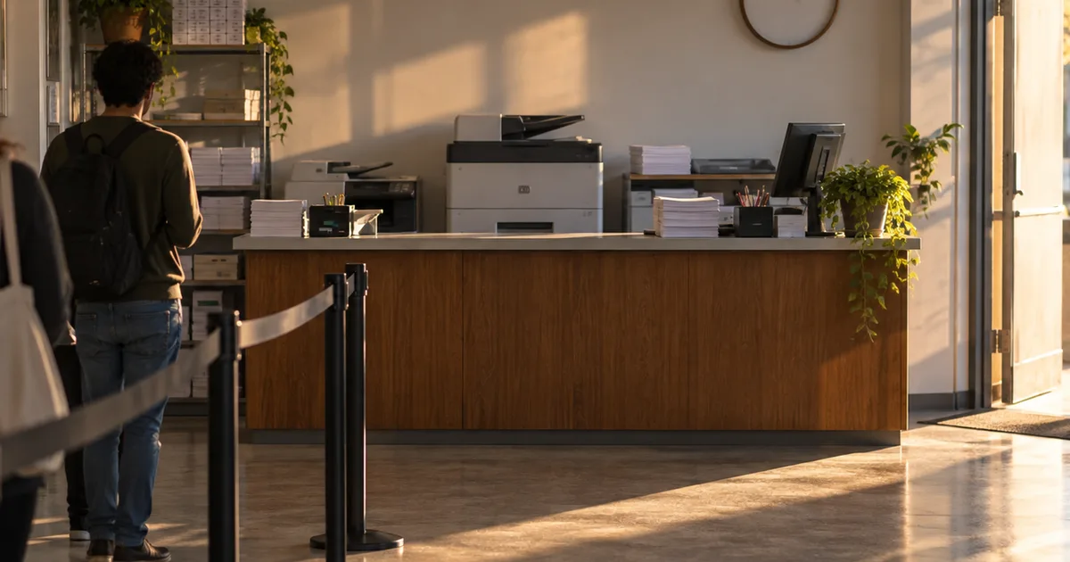 A person at a desk carefully comparing a passport to a printed visa application confirmation page