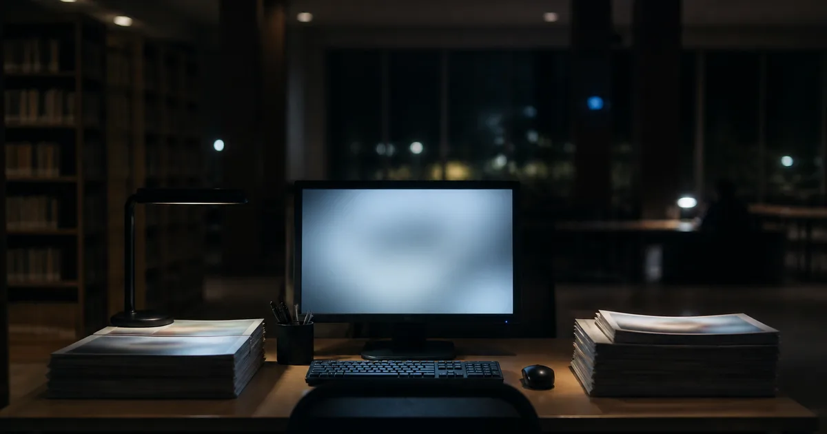 A person at a laptop cross-referencing wage figures on a screen with a notepad in a quiet home office